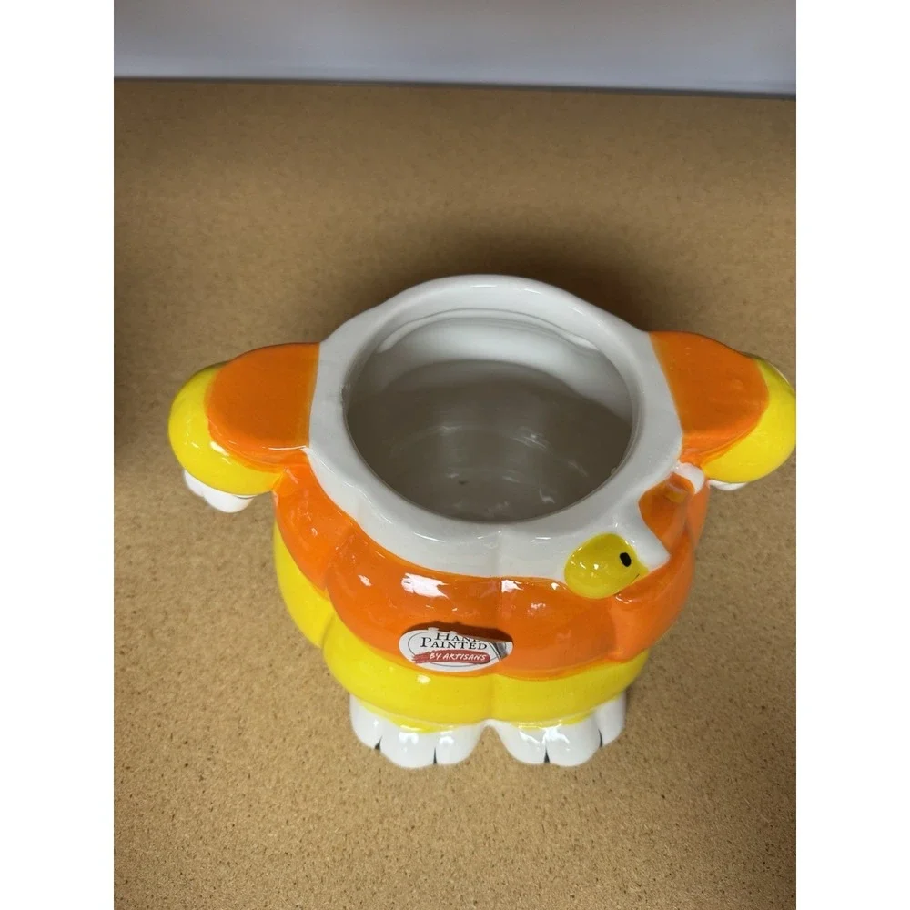 Peanuts Snoopy Woodstock Halloween Candy Corn Puffer Jacket Cookie Jar Canister